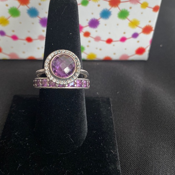 Pandora Ring Set Size 9 - Picture 1 of 3